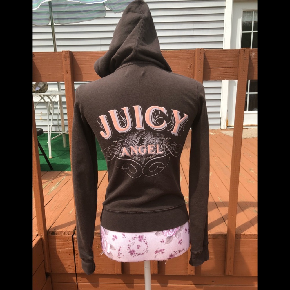 Juicy couture juicy angel brown hoodie